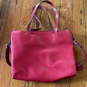 Calvin Klein Vibrant Red Tote